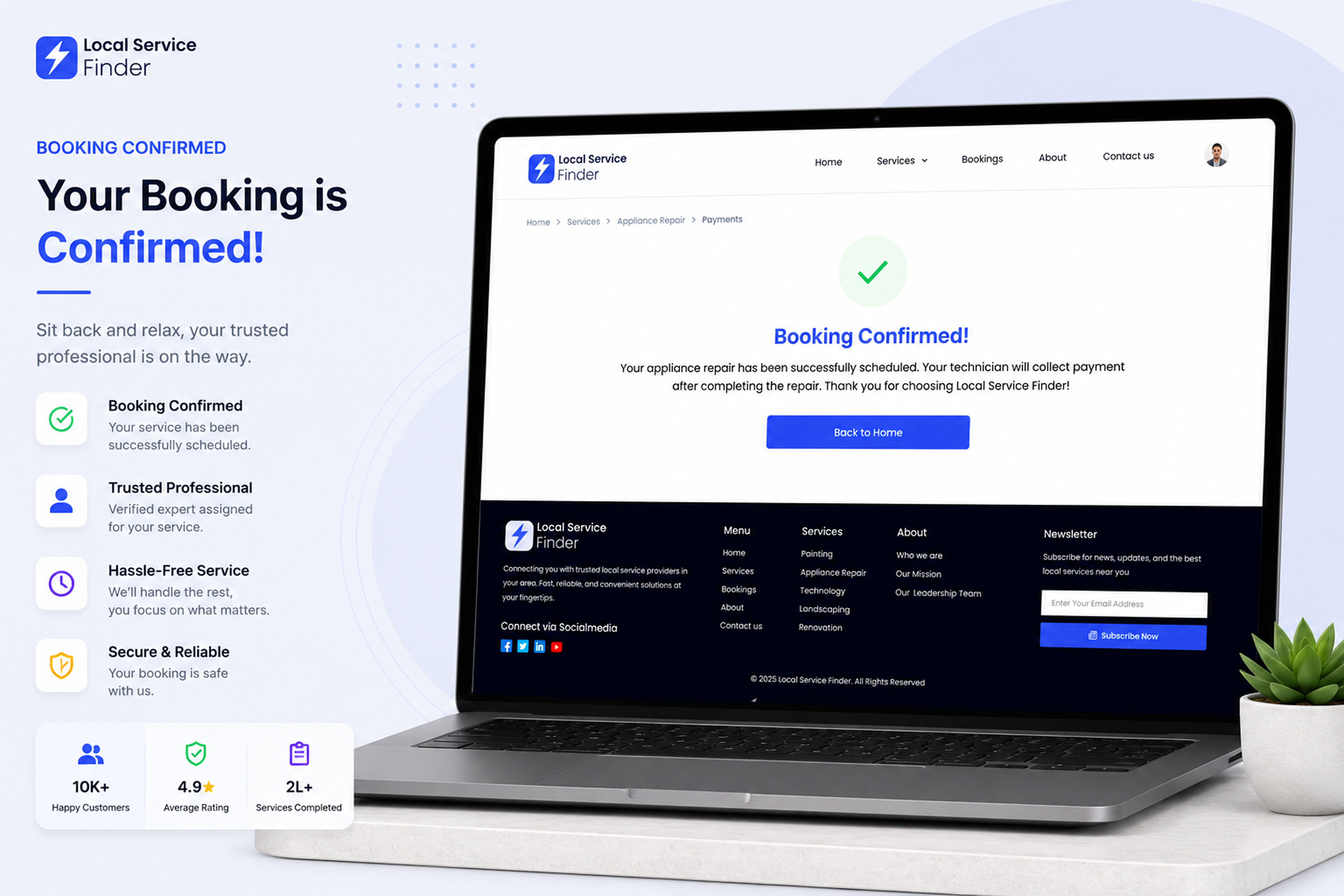 Local Service Finder – Booking Confirmed